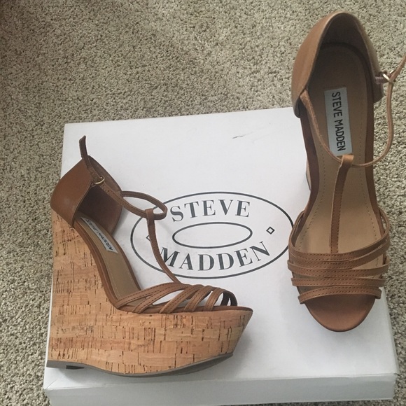 steve madden cork pumps